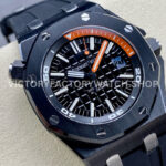 APS Factory Audemars Piguet Royal Oak Offshore Diver 15707CE.O ( (4) APS Factory Audemars Piguet Royal Oak Offshore Diver 15707CE.OO.A002CA.01 42mm Black Ceramics Rubber Strap Black Dial