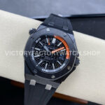 APS Factory Audemars Piguet Royal Oak Offshore Diver 15707CE.O ( (5) APS Factory Audemars Piguet Royal Oak Offshore Diver 15707CE.OO.A002CA.01 42mm Black Ceramics Rubber Strap Black Dial