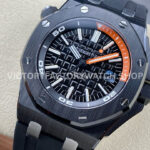 APS Factory Audemars Piguet Royal Oak Offshore Diver 15707CE.O ( (7) APS Factory Audemars Piguet Royal Oak Offshore Diver 15707CE.OO.A002CA.01 42mm Black Ceramics Rubber Strap Black Dial