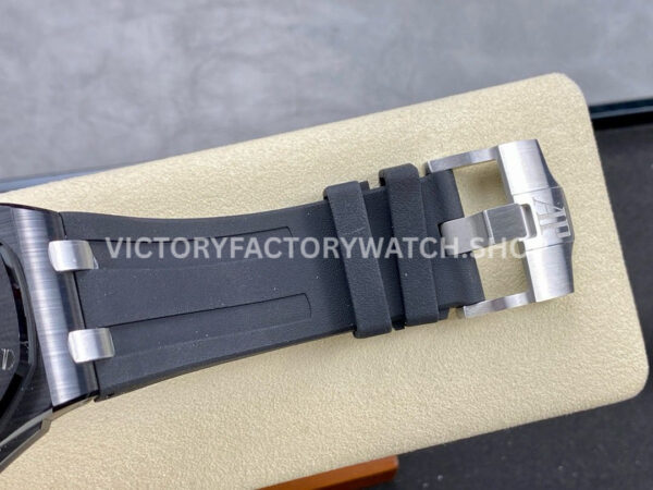 APS Factory Audemars Piguet Royal Oak Offshore Diver 15707CE.O ( (8) APS Factory Audemars Piguet Royal Oak Offshore Diver 15707CE.OO.A002CA.01 42mm Black Ceramics Rubber Strap Black Dial