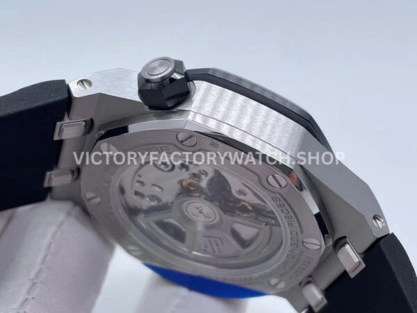 APS Factory Audemars Piguet Royal Oak Offshore Diver 15720CN.OO.A0 ( (8) APS Factory Audemars Piguet Royal Oak Offshore Diver 15720CN.OO.A002CA.01 42mm White Gold Rubber Strap Black Dial