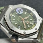 APS Factory Audemars Piguet Royal Oak Offshore Diver 15720ST.OO.A052CA.01 42mm Steel Avocado Green Dial