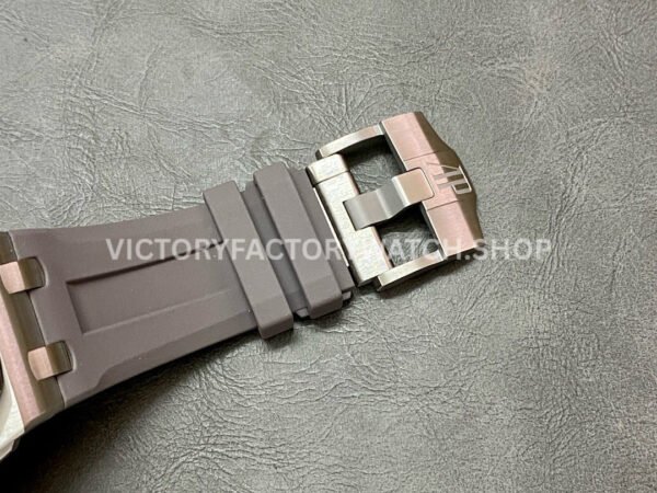 APS Factory Audemars Piguet Royal Oak Offshore Diver 42mm 15720ST.OO.A009CA.01 Steel Grey Rubber Strap Grey Dial