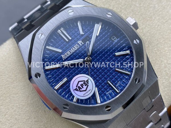 APS Factory Audemars Piguet Royal Oak Selfwinding 15510ST.OO.1320ST.01 41mm Full Stee (8) APS Factory Audemars Piguet Royal Oak Selfwinding 15510ST.OO.1320ST.01 41mm Full Steel Blue Dial