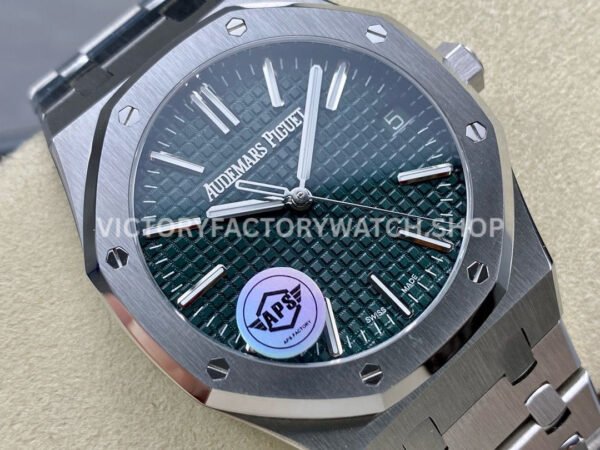 APS Factory Audemars Piguet Royal Oak Selfwinding 15510ST.OO.1320ST.09 41mm Full Steel Green Dial