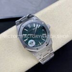 APS Factory Audemars Piguet Royal Oak Selfwinding 15510ST.OO.1320ST.09 41mm Full Steel Green Dial