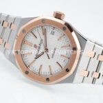 APS Factory Audemars Piguet Royal Oak Selfwinding 37mm 15450SR.OO.1256 ( (3) APS Factory Audemars Piguet Royal Oak Selfwinding 37mm 15450SR.OO.1256SR.01 Two-Tone Rose Gold Silver Dial