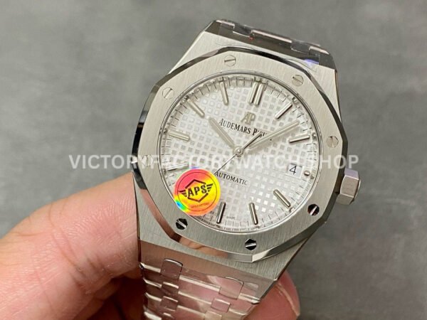 APS Factory Audemars Piguet Royal Oak Selfwinding 37mm 15450ST.OO.1256ST.01 Stainl ( (6) APS Factory Audemars Piguet Royal Oak Selfwinding 37mm 15450ST.OO.1256ST.01 Stainless Steel Silver Dial