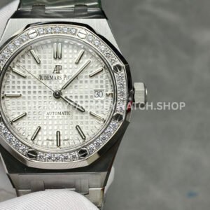APS Factory AP Royal Oak 15450ST diamond silver dial 37mm