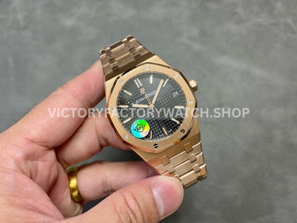 APS Factory Audemars Piguet Royal Oak Selfwinding 41mm 15500OR.OO.1220OR.01 Full Rose Gold Black Dial