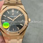 APS 15500OR rose gold black dial royal oak