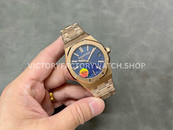 APS Factory Audemars Piguet Royal Oak Selfwinding 41mm 15510OR.OO.1320OR.03 Full APS Factory Audemars Piguet Royal Oak Selfwinding 15510OR.OO.1320OR.03 41mm Full Rose Gold Blue Dial