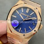 APS Factory Audemars Piguet Royal Oak Selfwinding 41mm 15510OR.OO.1320OR.03 Full (5) APS Factory Audemars Piguet Royal Oak Selfwinding 15510OR.OO.1320OR.03 41mm Full Rose Gold Blue Dial