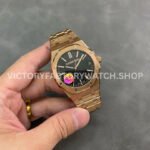 APS Factory Audemars Piguet Royal Oak Selfwinding 15510OR.OO.1320OR.04 41mm Full Rose Gold Black Dial