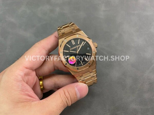 APS Factory Audemars Piguet Royal Oak Selfwinding 15510OR.OO.1320OR.04 41mm Full Rose Gold Black Dial
