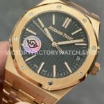 APS Factory Audemars Piguet Royal Oak Selfwinding 15510OR.OO.1320OR.04 41mm Full Rose Gold Black Dial