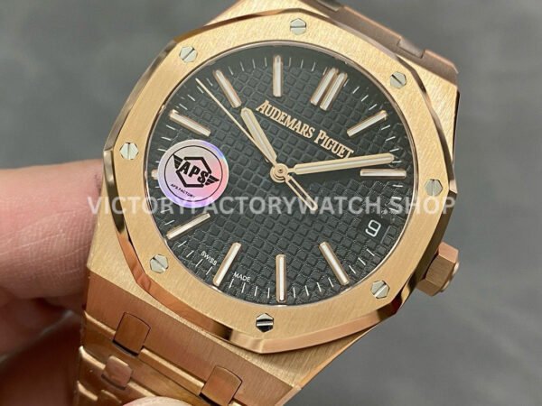 APS Factory Audemars Piguet Royal Oak Selfwinding 15510OR.OO.1320OR.04 41mm Full Rose Gold Black Dial