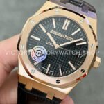 APS Factory Audemars Piguet Royal Oak Selfwinding 41mm 15510OR.OO.D002CR.02 R (3) APS Factory Audemars Piguet Royal Oak Selfwinding 15510OR.OO.D002CR.02 41mm Rose Gold Leather Black Dial