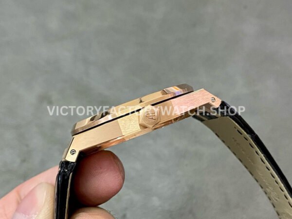 APS Factory Audemars Piguet Royal Oak Selfwinding 41mm 15510OR.OO.D002CR.02 R (4) APS Factory Audemars Piguet Royal Oak Selfwinding 15510OR.OO.D002CR.02 41mm Rose Gold Leather Black Dial