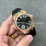 APS Factory Audemars Piguet Royal Oak Selfwinding 41mm 15510OR.OO.D002CR.02 R (8) APS Factory Audemars Piguet Royal Oak Selfwinding 15510OR.OO.D002CR.02 41mm Rose Gold Leather Black Dial