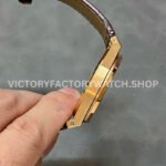 APS Factory Counterweight Audemars Piguet Royal Oak Selfwi ( (6) APS Factory Counterweight Audemars Piguet Royal Oak Selfwinding 41mm 15400OR.OO.D088CR.01 Rose Gold Leather Strap Silver Dial