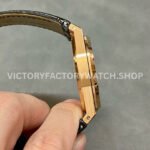 APS Factory Counterweight Audemars Piguet Royal Oak Selfwinding 41mm 1540 ( (3) APS Factory Counterweight Audemars Piguet Royal Oak Selfwinding 41mm 15400OR Rose Gold Leather Strap Blue Dial
