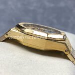 APS Factory Frosted Audemars Piguet Royal Oak Chronograph 26240BA.GG.1324BA.01 41mm Full Frosted Yellow Gold Black Eye Yellow Gold Dial