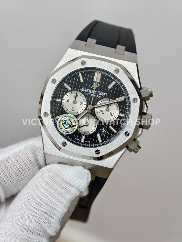APS Factory Audemars Piguet Royal Oak Chronograph 26331ST.OO.1220ST.02 41mm Rubber Strap Black Dial