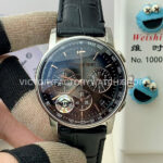 APS Code 26393CR grey dial white gold canvas strap 41mm