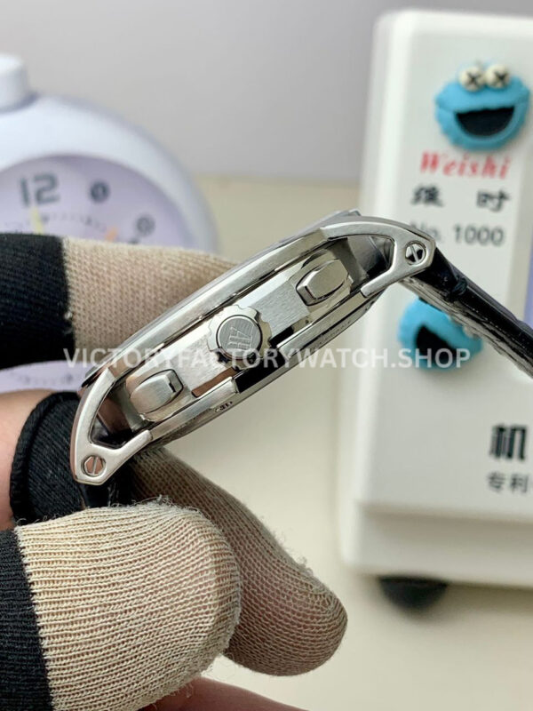 APS Factory Audemars Piguet Code 11.59 26393CR.OO.A002KB.01 41mm White Gold Canvas Strap Grey Dial