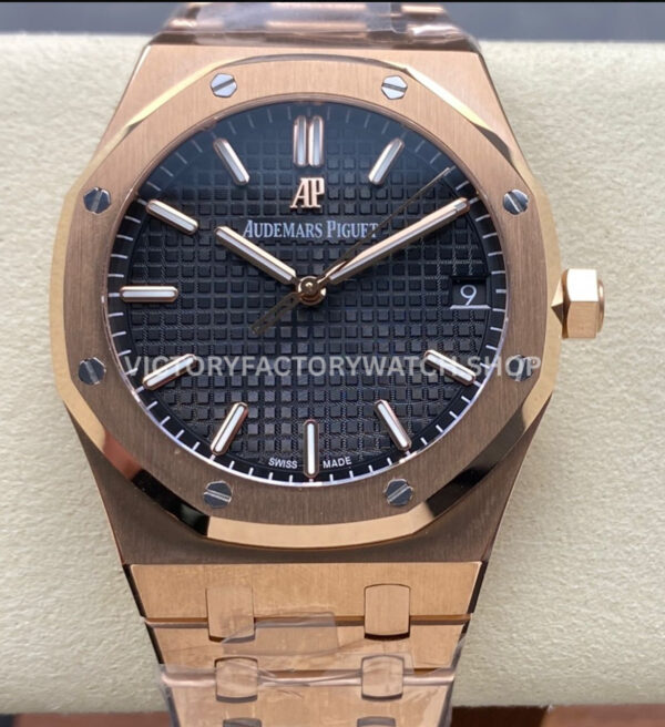 APW 15500OR black dial rose gold Royal Oak 41mm