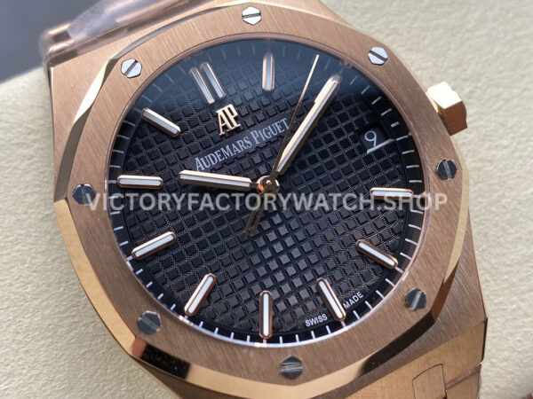 APW Factory Audemars Piguet Royal Oak 15500OR.OO.1220OR.01 41mm Full Rose Gold Black Dial