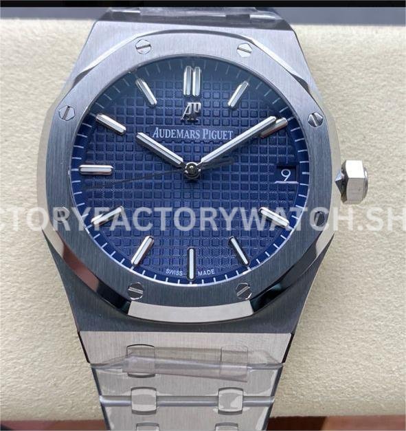 APW 15500ST blue dial steel Royal Oak 41mm