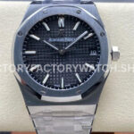 APW 15500ST black dial steel Royal Oak 41mm