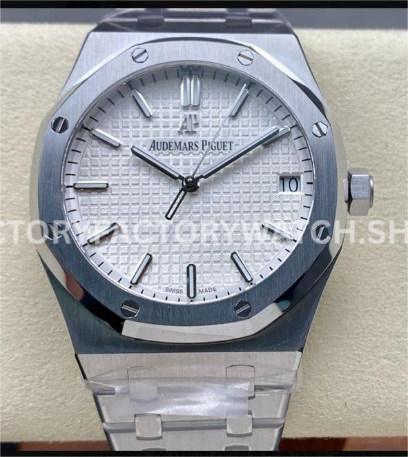 APW Factory Audemars Piguet Royal Oak 15500STOO1220ST04 41mm Full Steel White Dial (6) APW 15500ST white dial steel Royal Oak 41mm