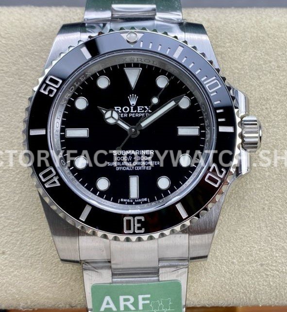 114060 no date submariner 40mm arf replica