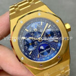 BBR Factory Audemars Piguet Royal Oak Perpetual Calendar 26574BA.OO.1220BA.01 41mm Full Gold Steel Blue Dial