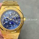 BBR 26574BA blue dial gold perpetual calendar Royal Oak