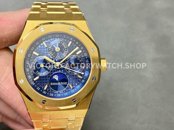 BBR 26574BA blue dial gold perpetual calendar Royal Oak