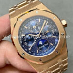 BBR Factory Audemars Piguet Royal Oak Perpetual Calendar 26574OR.OO.1220OR.02 ( (3) BBR Factory Audemars Piguet Royal Oak Perpetual Calendar 26574OR.OO.1220OR.02 41mm Full Rose Gold Steel Blue Dial