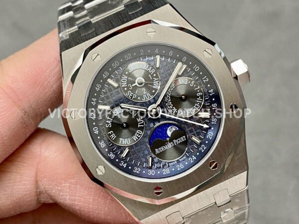 BBR Factory Audemars Piguet Royal Oak Perpetual Calendar 26574ST.OO.1220ST.02 41mm Full ( BBR Factory Audemars Piguet Royal Oak Perpetual Calendar 26574ST.OO.1220ST.02 41mm Full Steel Blue Dial