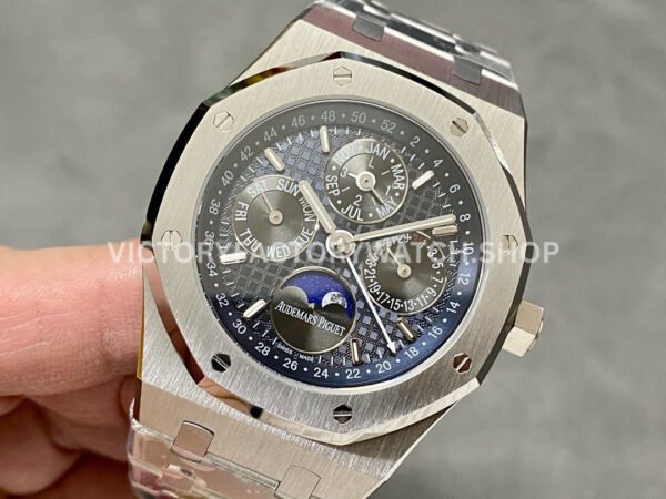 BBR Factory Audemars Piguet Royal Oak Perpetual Calendar 26574ST.OO.1220ST.02 41mm Full ( (9) BBR Factory Audemars Piguet Royal Oak Perpetual Calendar 26574ST.OO.1220ST.02 41mm Full Steel Blue Dial