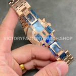 BF Factory Audemars Piguet Royal Oak Chronograph 26239OR.OO.1220OR.01 41mm Full Rose Gold Blue Dial