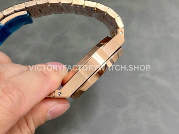 BF Factory Audemars Piguet Royal Oak Chronograph 26239OR.OO.1220OR.01 41mm Full Rose Gold Blue Dial