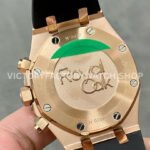 BF Factory Audemars Piguet Royal Oak Chronograph 26239OR.OO.D821CR.01 41mm Rose Gold Rubber Strap Brown Dial