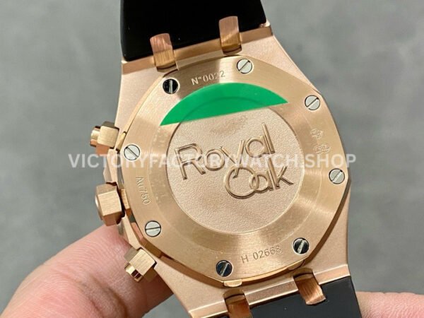 BF Factory Audemars Piguet Royal Oak Chronograph 26239OR.OO.D821CR.01 41mm Rose Gold Rubber Strap Brown Dial