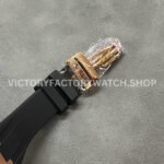 BF Factory Audemars Piguet Royal Oak Chronograph 26239OR.OO.D821CR.01 41mm Rose Gold Rubber Strap Brown Dial