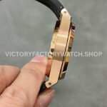 BF Factory Audemars Piguet Royal Oak Chronograph 26239OR.OO.D821CR.01 41mm Rose Gold Rubber Strap Brown Dial