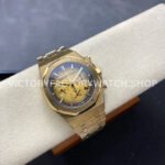BF Factory Audemars Piguet Royal Oak Chronograph 26240BA.OO.1320BA.02 41mm Full Yellow ( (6) BF Factory Audemars Piguet Royal Oak Chronograph 26240BA.OO.1320BA.02 41mm Full Yellow Gold Champagne Dial