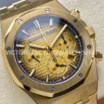 BF Factory Audemars Piguet Royal Oak Chronograph 26240BA.OO.1320BA.02 41mm Full Yellow ( (8) BF Factory Audemars Piguet Royal Oak Chronograph 26240BA.OO.1320BA.02 41mm Full Yellow Gold Champagne Dial